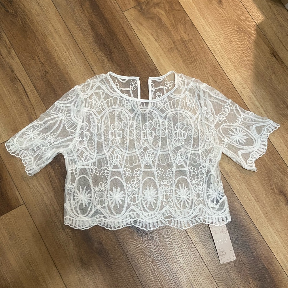 Elegant White Lace Blouse